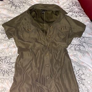 army green dress